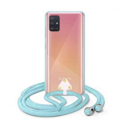 ETUI SUMMER CROSSBODY NA TELEFON SAMSUNG GALAXY A51 NIEBIESKI