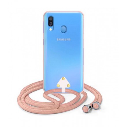 ETUI SUMMER CROSSBODY NA TELEFON SAMSUNG GALAXY A40 RÓŻOWY