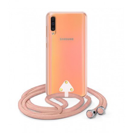 ETUI SUMMER CROSSBODY NA TELEFON SAMSUNG GALAXY A50 RÓŻOWY