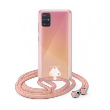 ETUI SUMMER CROSSBODY NA TELEFON SAMSUNG GALAXY A51 RÓŻOWY