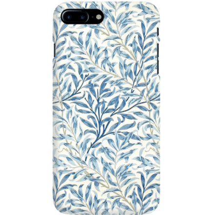 Etui na telefon Iphone 7 Plus / 8 Plus Niebieskie Liście