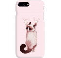 Etui na telefon Iphone 7 Plus / 8 Plus Różowy Kot