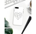 Etui na telefon Iphone 7 Plus / 8 Plus Serce Geometryczne