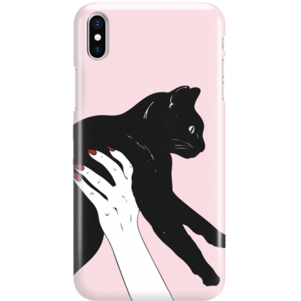 Etui na telefon Iphone X Mój Czarny Kot