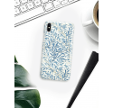 Etui na telefon Iphone X Niebieskie Liście