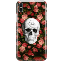 Etui na telefon Iphone X Róże Czaszka