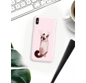 Etui na telefon Iphone X Różowy Kot