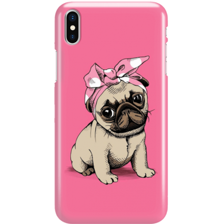 Etui na telefon Iphone X Słodki Mops
