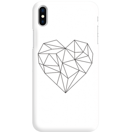Etui na telefon Iphone X Serce Geometryczne