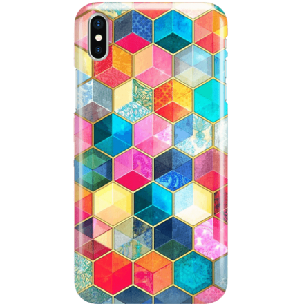 Etui na telefon Iphone X Tęczowe Kryształki