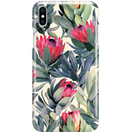 Etui na telefon Iphone X Tropikalne Rośliny