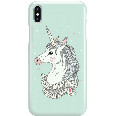 Etui na telefon Iphone X Unicorn Szczęśliwy Jednorożec