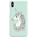 Etui na telefon Iphone X Unicorn Szczęśliwy Jednorożec