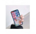 ETUI GUMA SMOOTH NA TELEFON APPLE IPHONE X / XS SZARO-NIEBIESKI