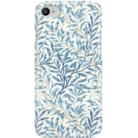 Etui na telefon Iphone 7 / 8 Niebieskie Liście