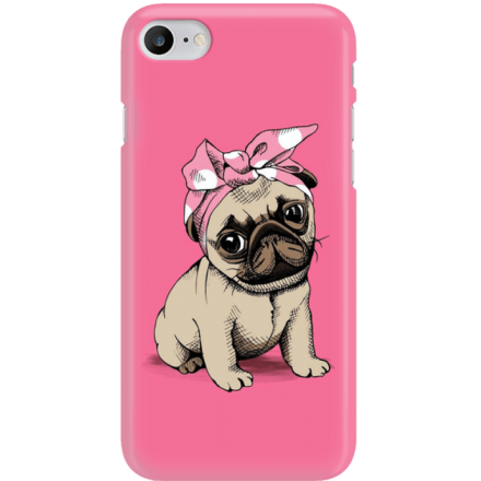 Etui na telefon Iphone 7 / 8 Słodki Mops