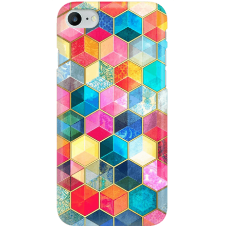 Etui na telefon Iphone 7 / 8 Tęczowe Kryształki