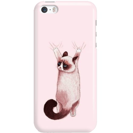 Etui na telefon Iphone 5 5S SE Różowy Kot