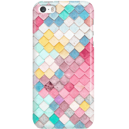 Etui na telefon Iphone 5 5S SE Tęczowa Łuska