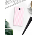 Etui na telefon Huawei Y7 Candy Różowe Paski