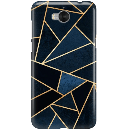 Etui na telefon Huawei Y6 2017 Geometyczne Indygo