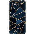 Etui na telefon Huawei Y6 2017 Geometyczne Indygo