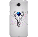 Etui na telefon Huawei Y6 2017 Jeleń Geometryczny