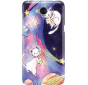 Etui na telefon Huawei Y6 2017 Kosmiczne Koty
