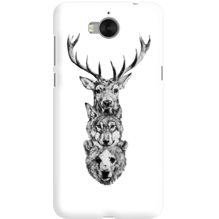 Etui na telefon Huawei Y6 2017 Leśni Goście