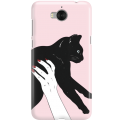 Etui na telefon Huawei Y6 2017 Mój Czarny Kot