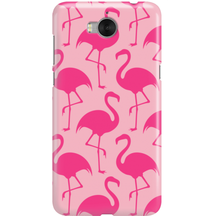 Etui na telefon Huawei Y6 2017 Różowe Flamingi