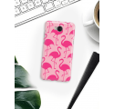 Etui na telefon Huawei Y6 2017 Różowe Flamingi