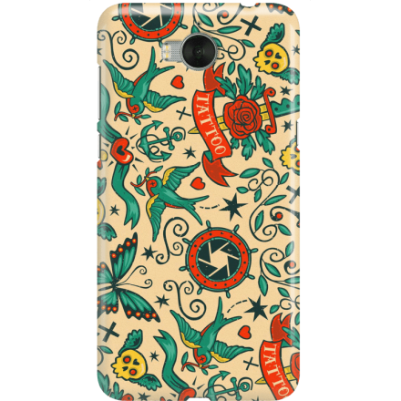 Etui na telefon Huawei Y6 2017 Tattoo