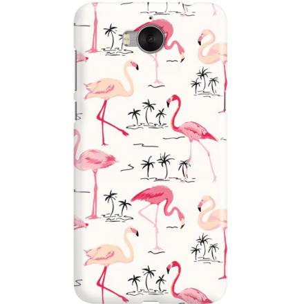 Etui na telefon Huawei Y6 2017 Wakacyjne Flamingi