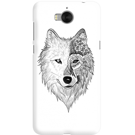 Etui na telefon Huawei Y6 2017 Wilk Boho