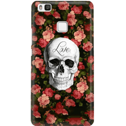 Etui na telefon Huawei P9 Lite Róże Czaszka