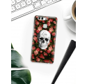 Etui na telefon Huawei P9 Róże Czaszka