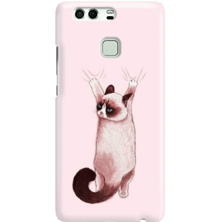 Etui na telefon Huawei P9 Różowy Kot