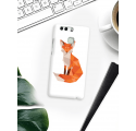 Etui na telefon Huawei P9 Rudy Lis Geometryczny