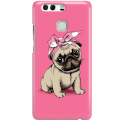 Etui na telefon Huawei P9 Słodki Mops