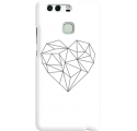 Etui na telefon Huawei P9 Serce Geometryczne