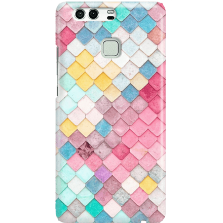 Etui na telefon Huawei P9 Tęczowa Łuska