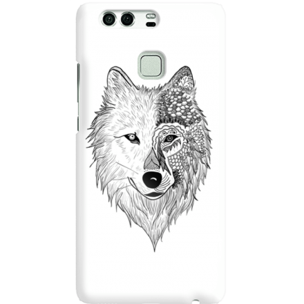 Etui na telefon Huawei P9 Wilk Boho