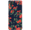 Etui na telefon Huawei P20 Czerwone Kwiaty