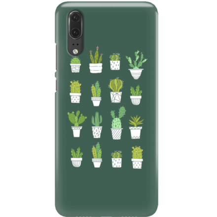 Etui na telefon Huawei P20 Kaktusy