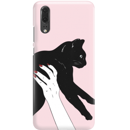 Etui na telefon Huawei P20 Mój Czarny Kot