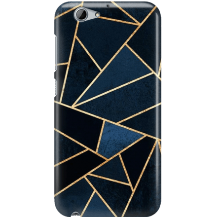 Etui na telefon HTC A9S Geometyczne Indygo
