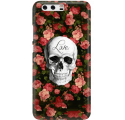 Etui na telefon Huawei P10 Róże Czaszka