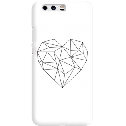 Etui na telefon Huawei P10 Serce Geometryczne