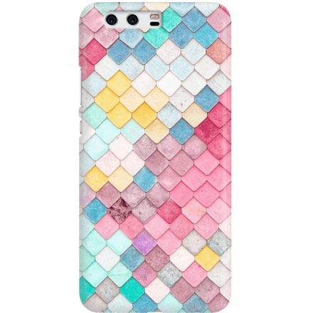 Etui na telefon Huawei P10 Tęczowa Łuska